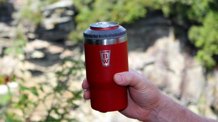 What is a vacuum-insulated can cooler and how does it work?