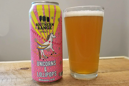 Unicorns & Lollipops Milkshake IPA by Southern Range, 7.4% ABV