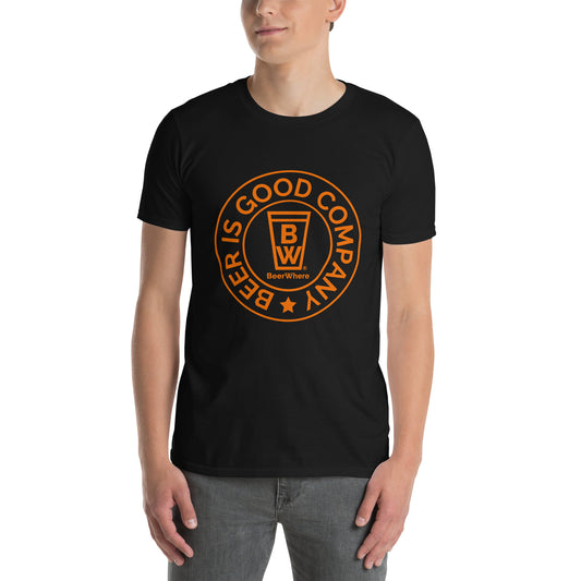 Beer Is Good Company Orange Logo T-Shirt