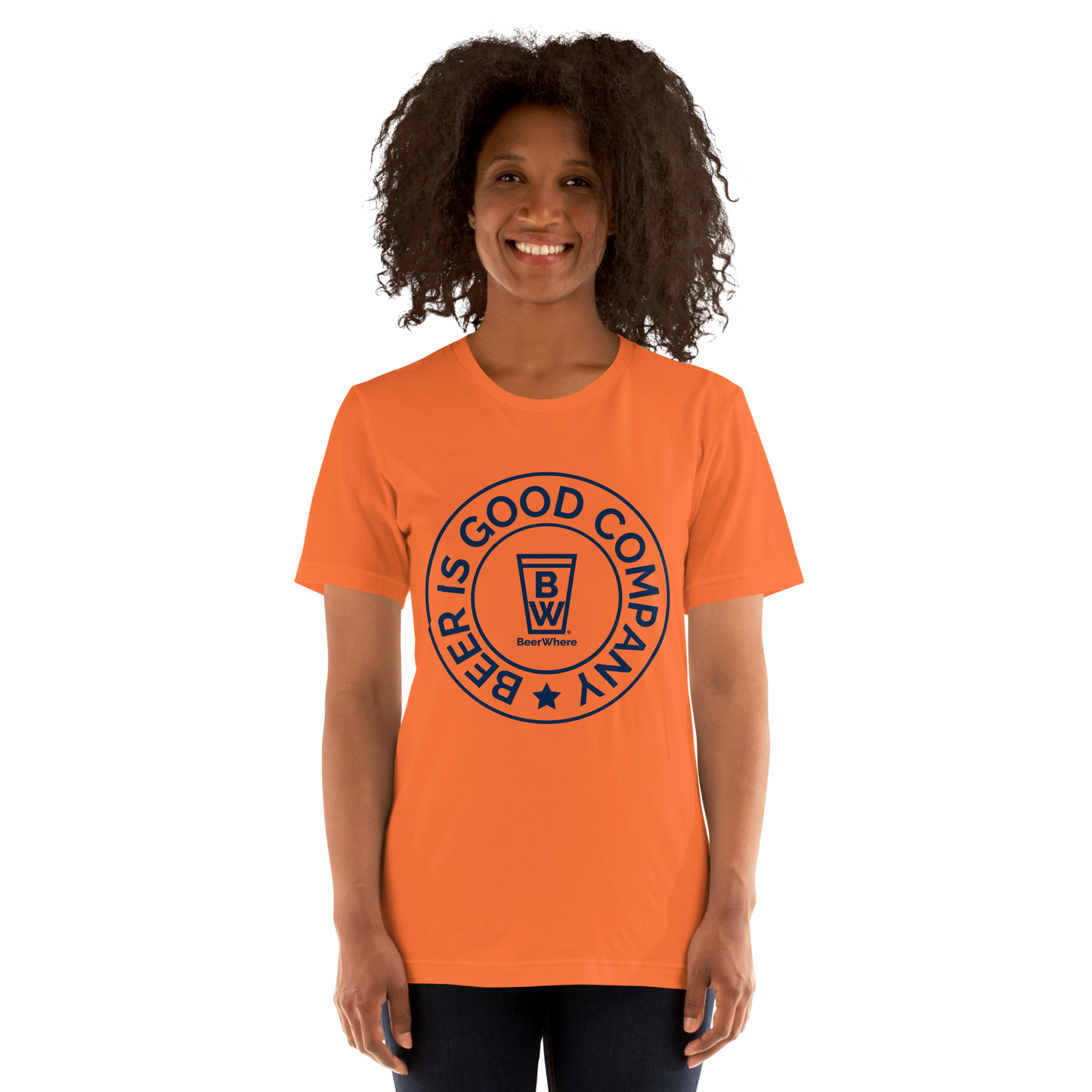 BeerWhere Navy Logo T-shirt | Beer Is Good Company