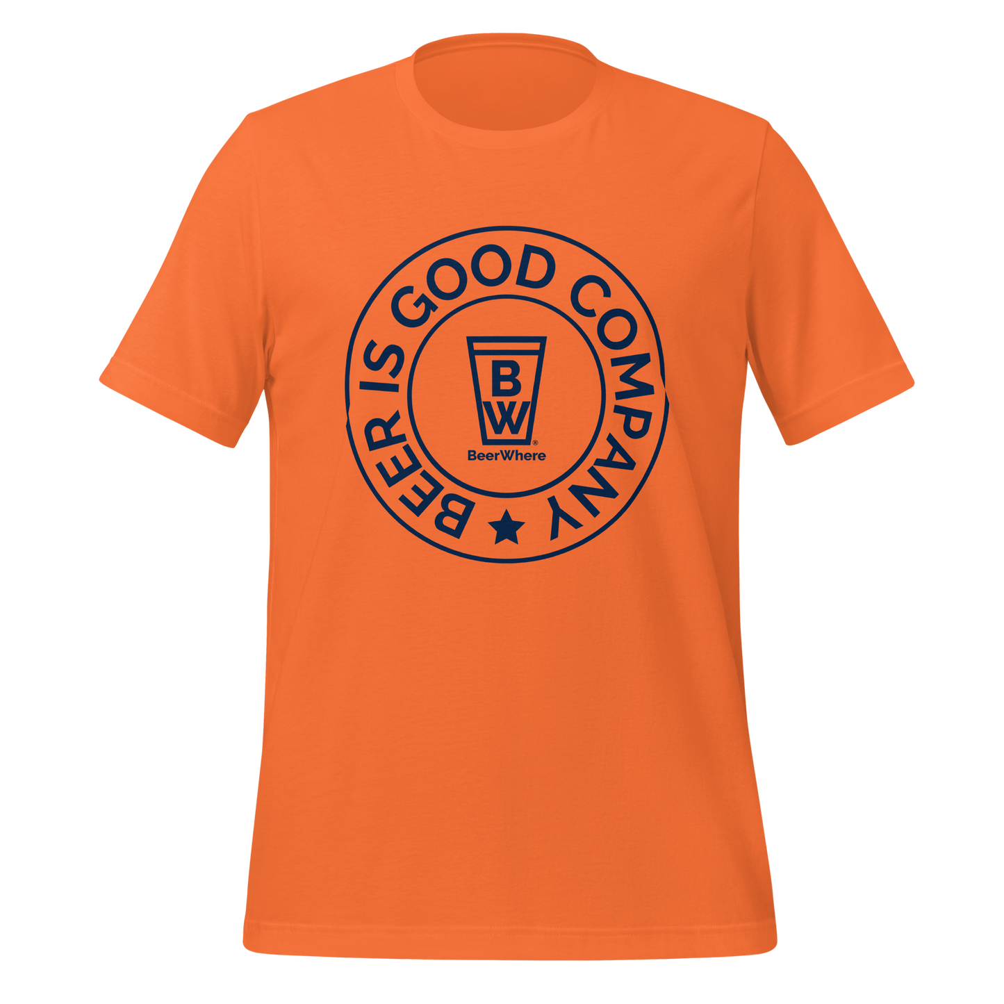 BeerWhere Navy Logo T-shirt | Beer Is Good Company