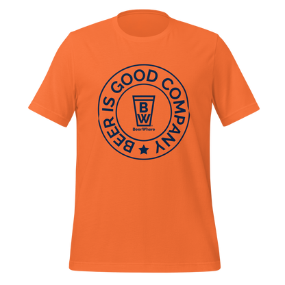 BeerWhere Navy Logo T-shirt | Beer Is Good Company